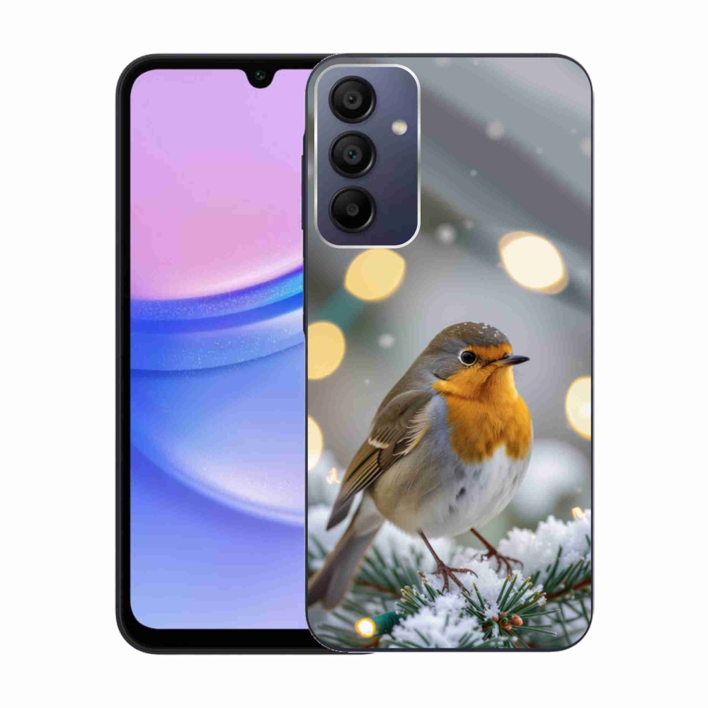 Gél védőburkolat mmCase Samsung Galaxy A15 4G/5G - télen pirosas színben