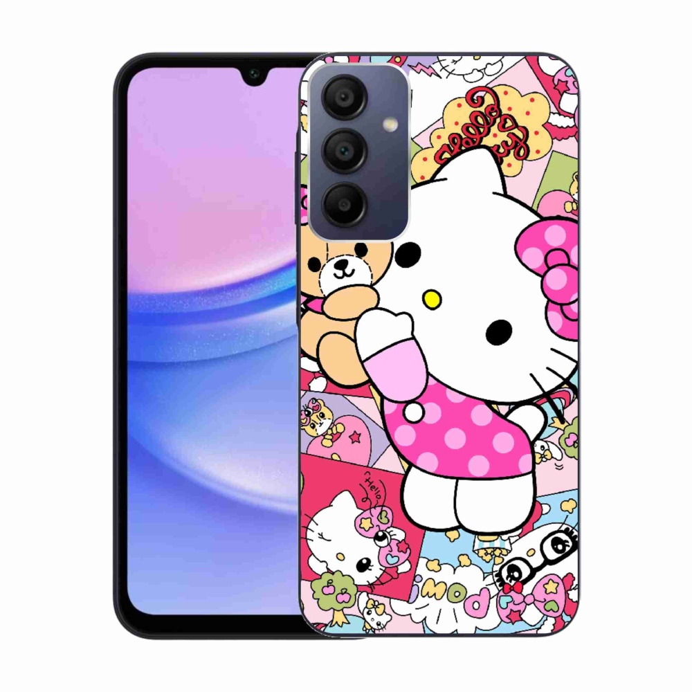 Gél borítás mmCase Samsung Galaxy A15 4G/5G készülékhez - aranyos cica