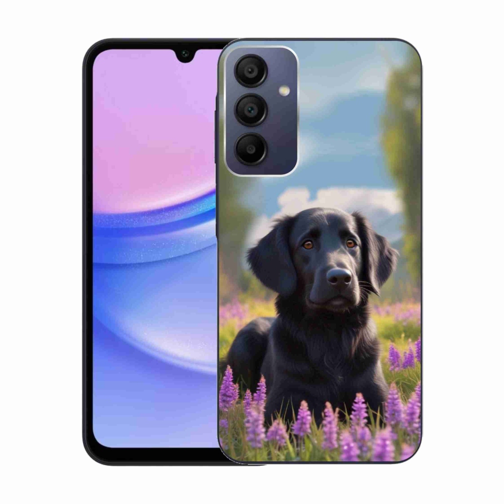 Gél védőhuzat mmCase Samsung Galaxy A15 4G/5G készülékhez - elegáns fekete retriever