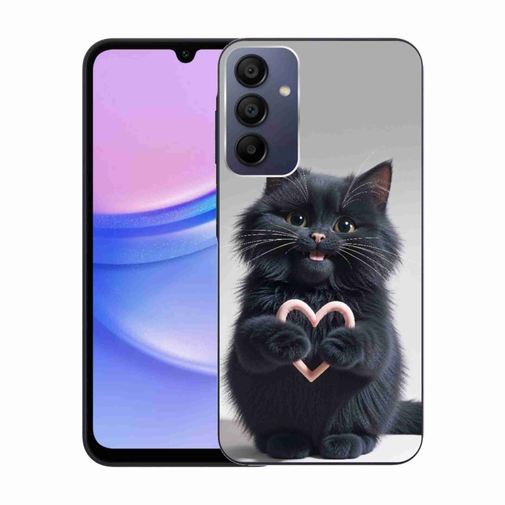 Gél borítás mmCase Samsung Galaxy A15 4G/5G - macska szeretet 3