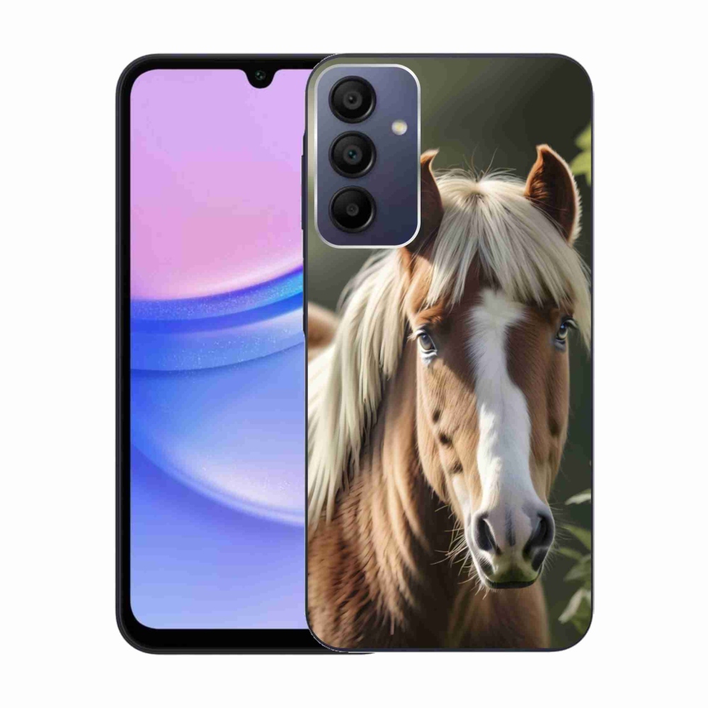Zselés borítás mmCase Samsung Galaxy A15 4G/5G készülékhez - ló könnyű sörénnyel