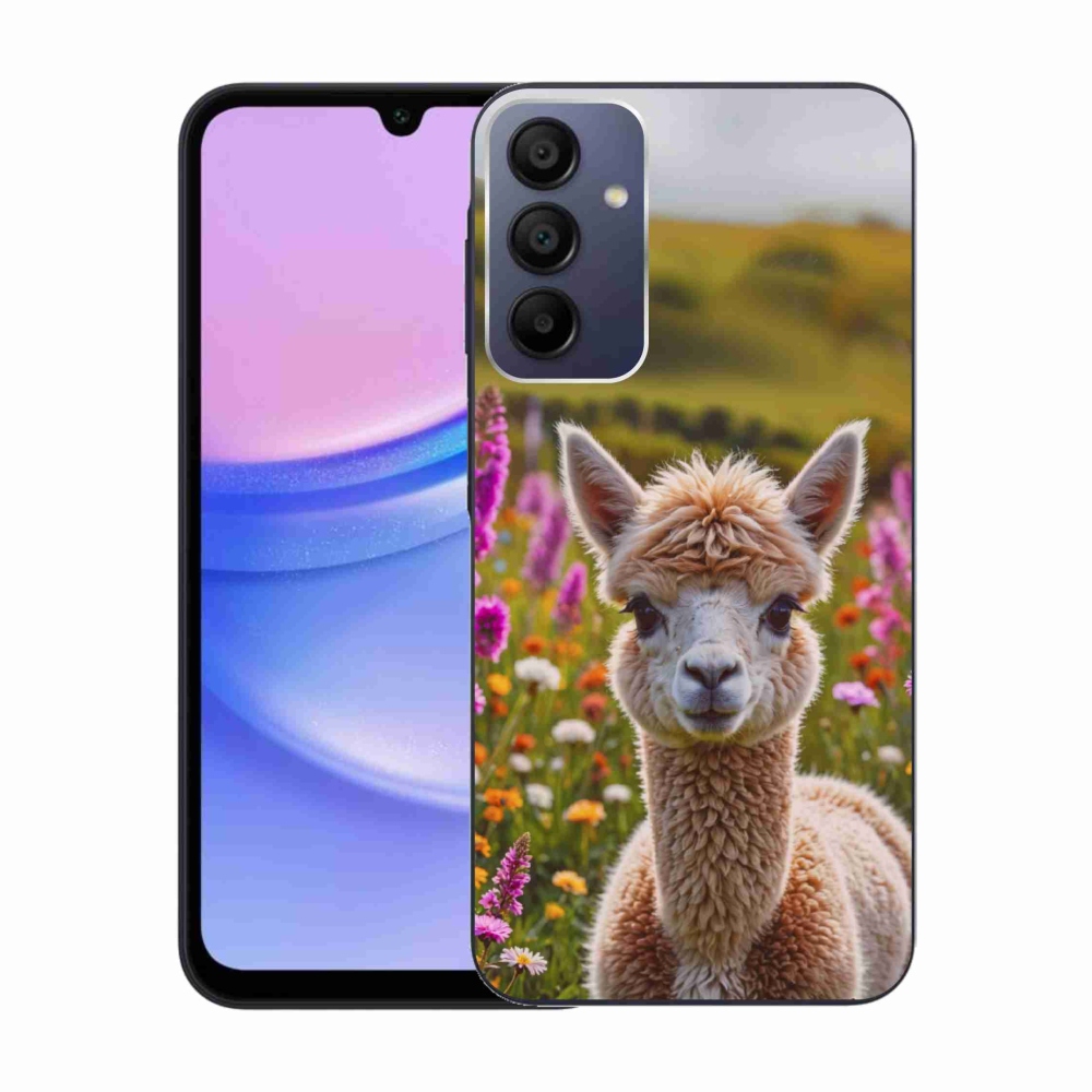 Gél borítás mmCase Samsung Galaxy A15 4G/5G készülékhez - láma a réten