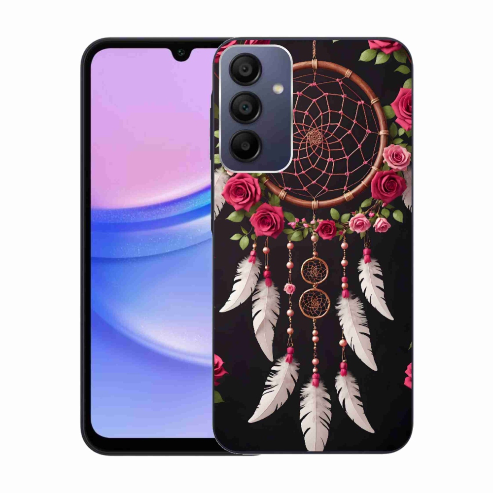 Gél borítás mmCase Samsung Galaxy A15 4G/5G készülékhez - álomfogó rózsákkal