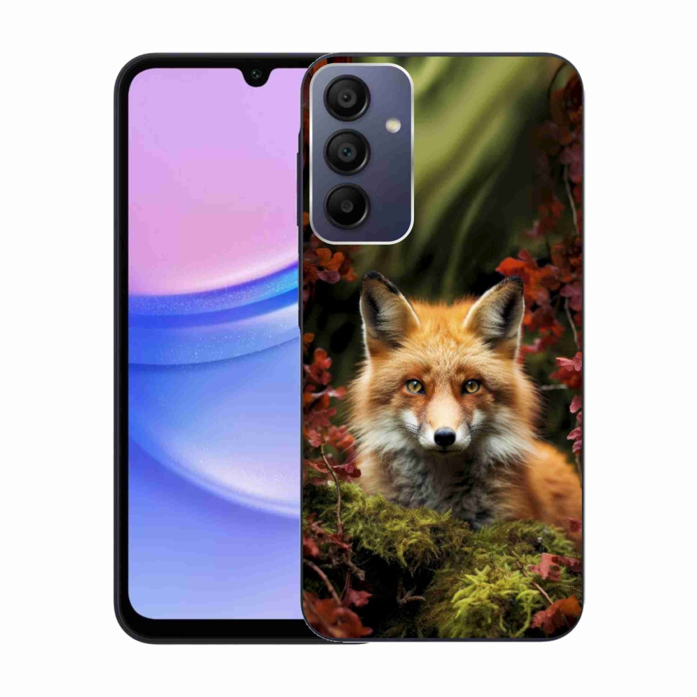 Zselés borítás mmCase Samsung Galaxy A15 4G/5G - róka az erdőben