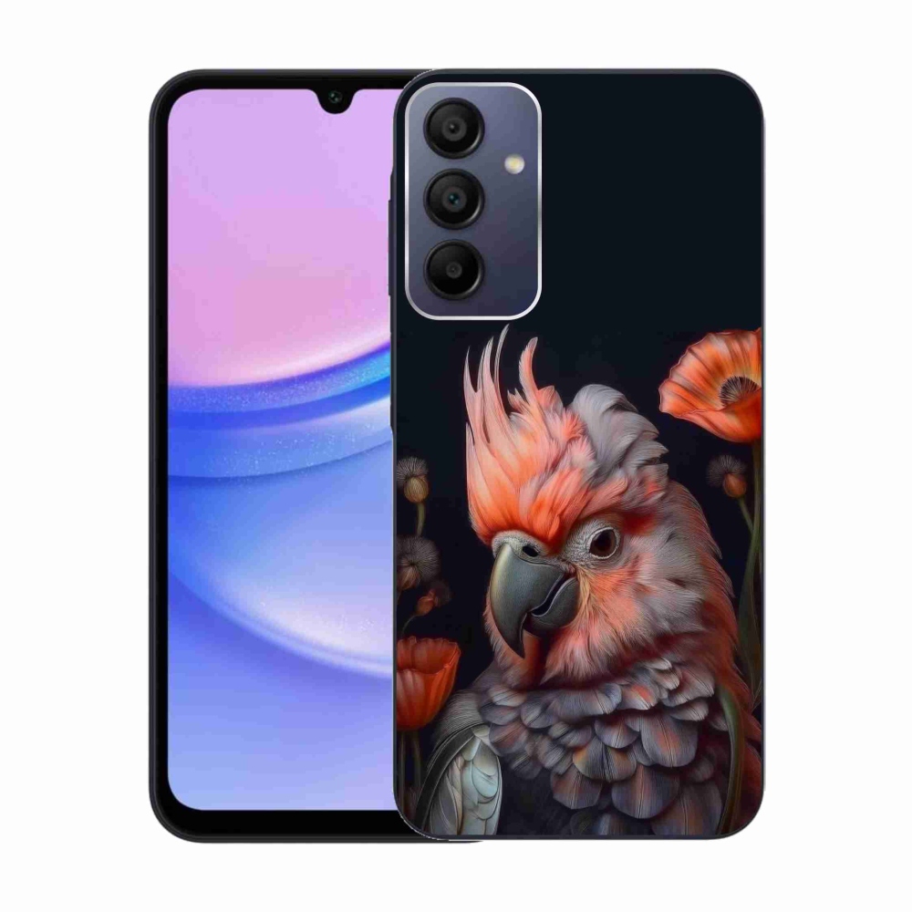 Gél borítás mmCase Samsung Galaxy A15 4G/5G - papagáj kakadu színekben