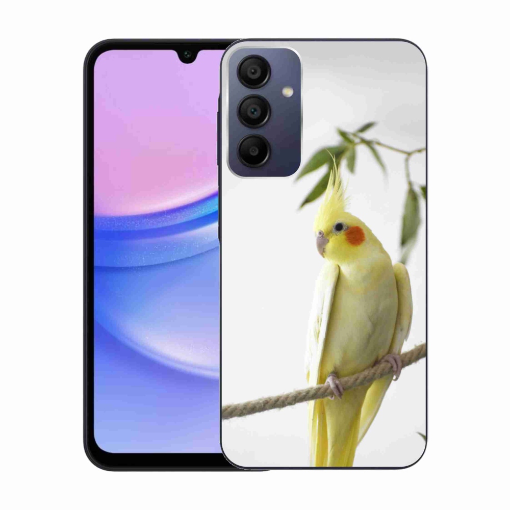 Gél borítás mmCase Samsung Galaxy A15 4G/5G - papagáj korela chocholatá