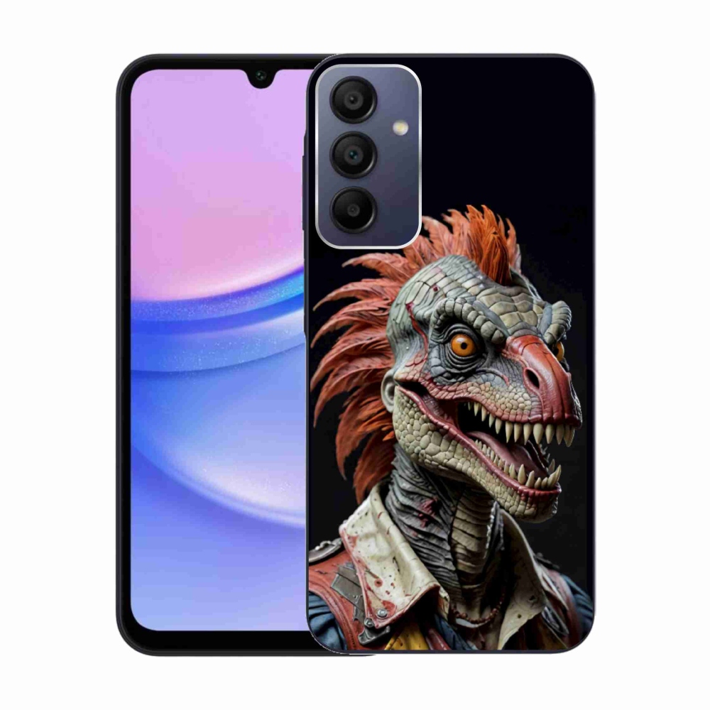 Zselés borítás mmCase Samsung Galaxy A15 4G/5G - punk dinoszauruszhoz