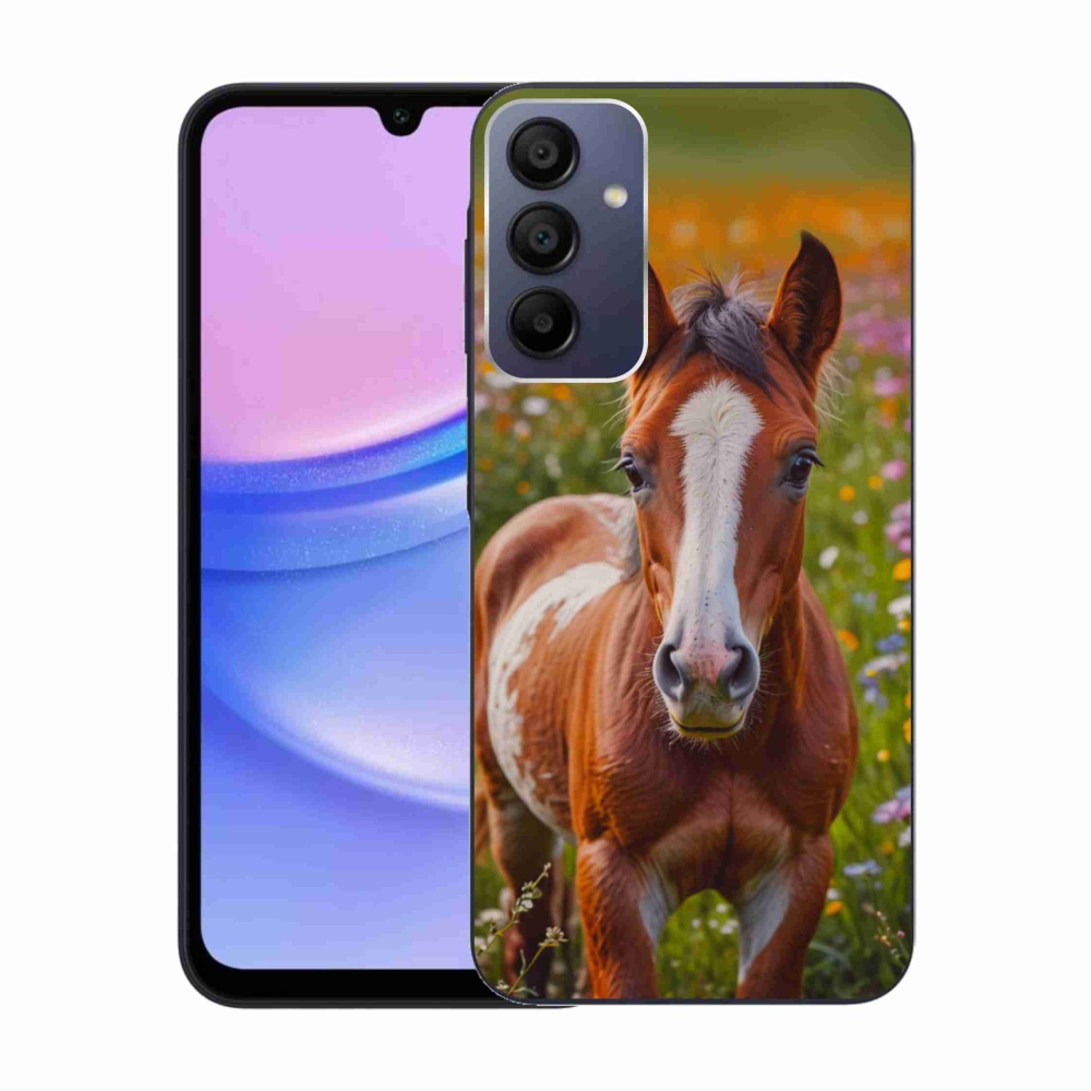 Gél borítás mmCase Samsung Galaxy A15 4G/5G - aranyos csikó - Samsung Galaxy A15 4G/5G - aranyos csikó