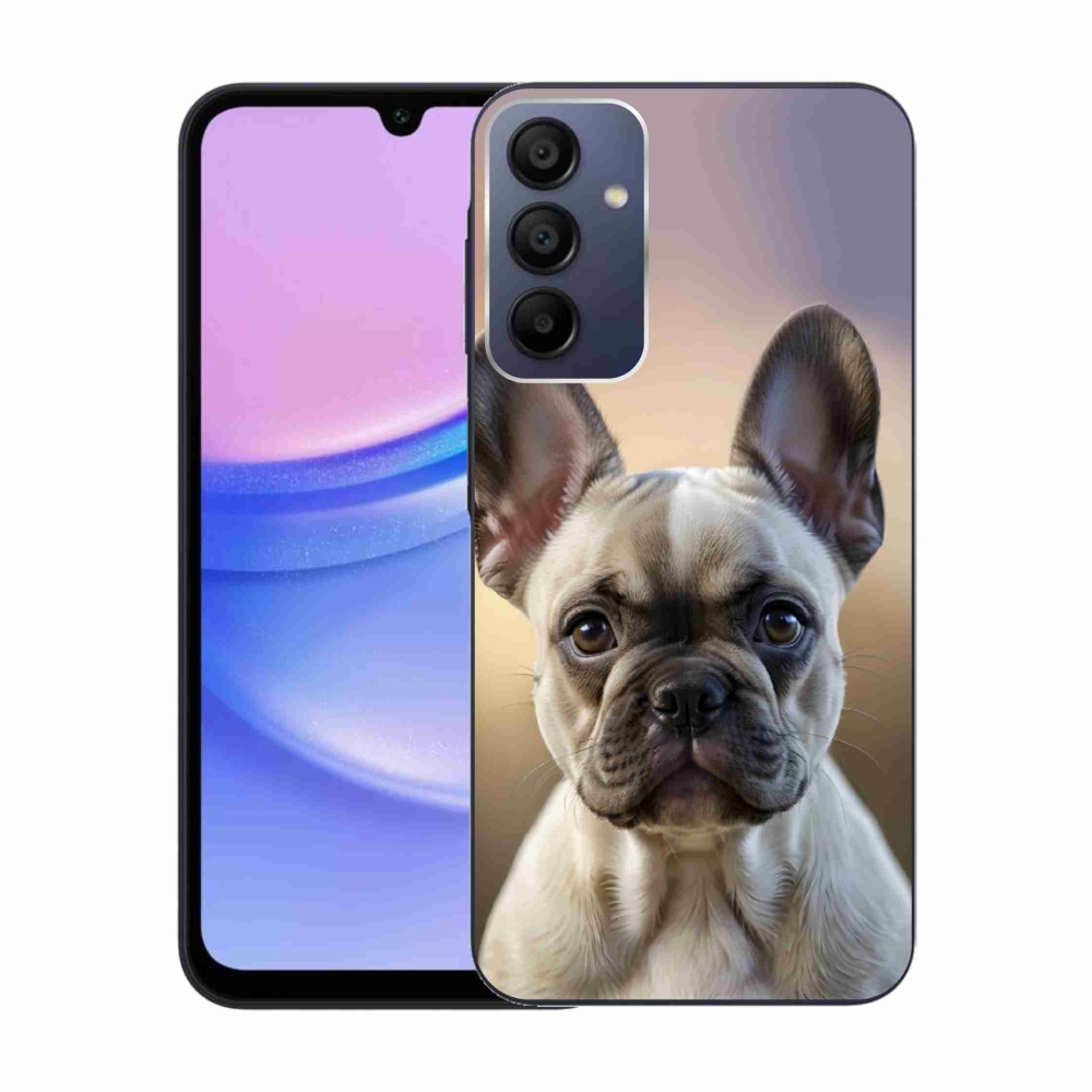 Gél borítás mmCase Samsung Galaxy A15 4G/5G készülékhez - aranyos francia bulldog