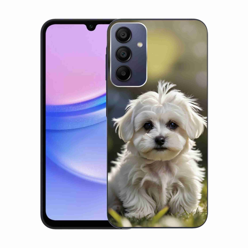 Gél borítás mmCase Samsung Galaxy A15 4G/5G készülékhez - aranyos máltai kutya
