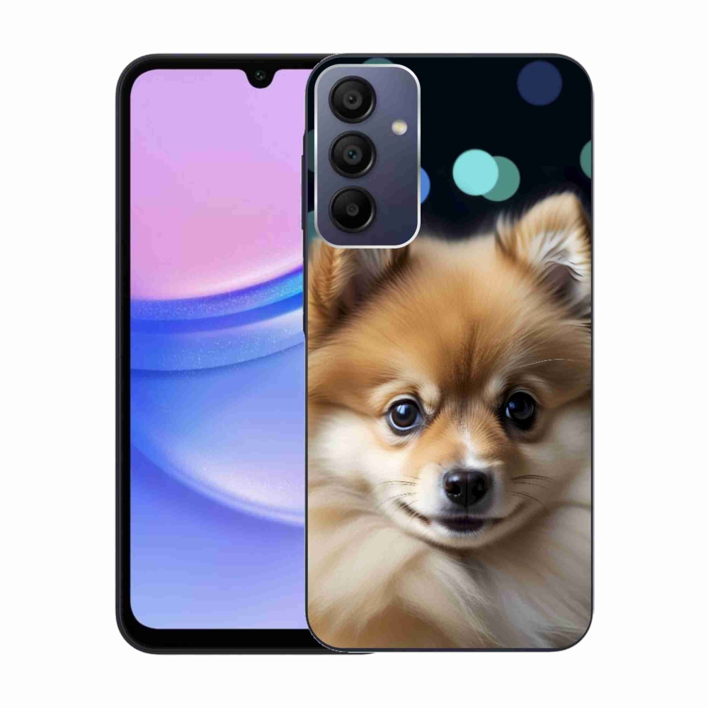 Gél borítás mmCase Samsung Galaxy A15 4G/5G készülékhez - aranyos pomerániai kutya
