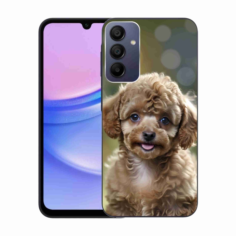 Gél borítás mmCase Samsung Galaxy A15 4G/5G készülékhez - aranyos uszkár