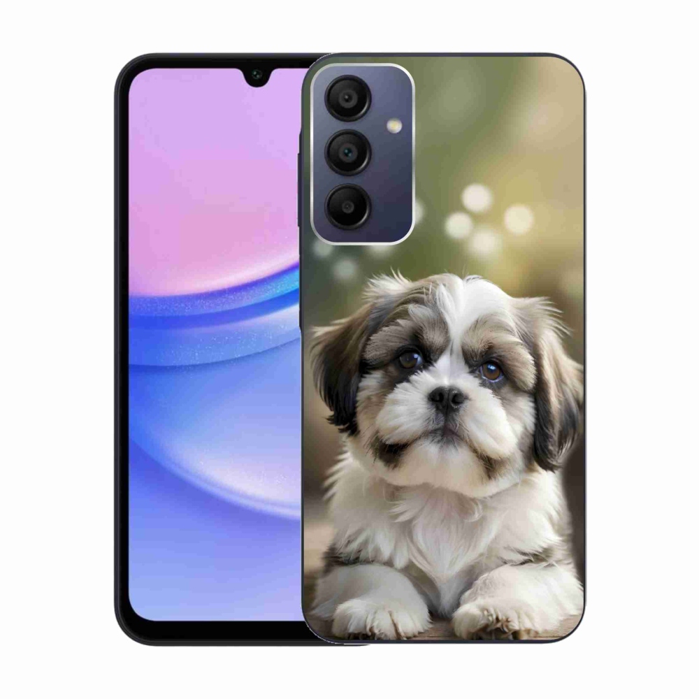 Gél borítás mmCase Samsung Galaxy A15 4G/5G - aranyos shih-tzu