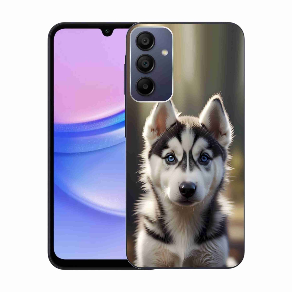 Gél borítás mmCase Samsung Galaxy A15 4G/5G készülékhez - aranyos szibériai husky