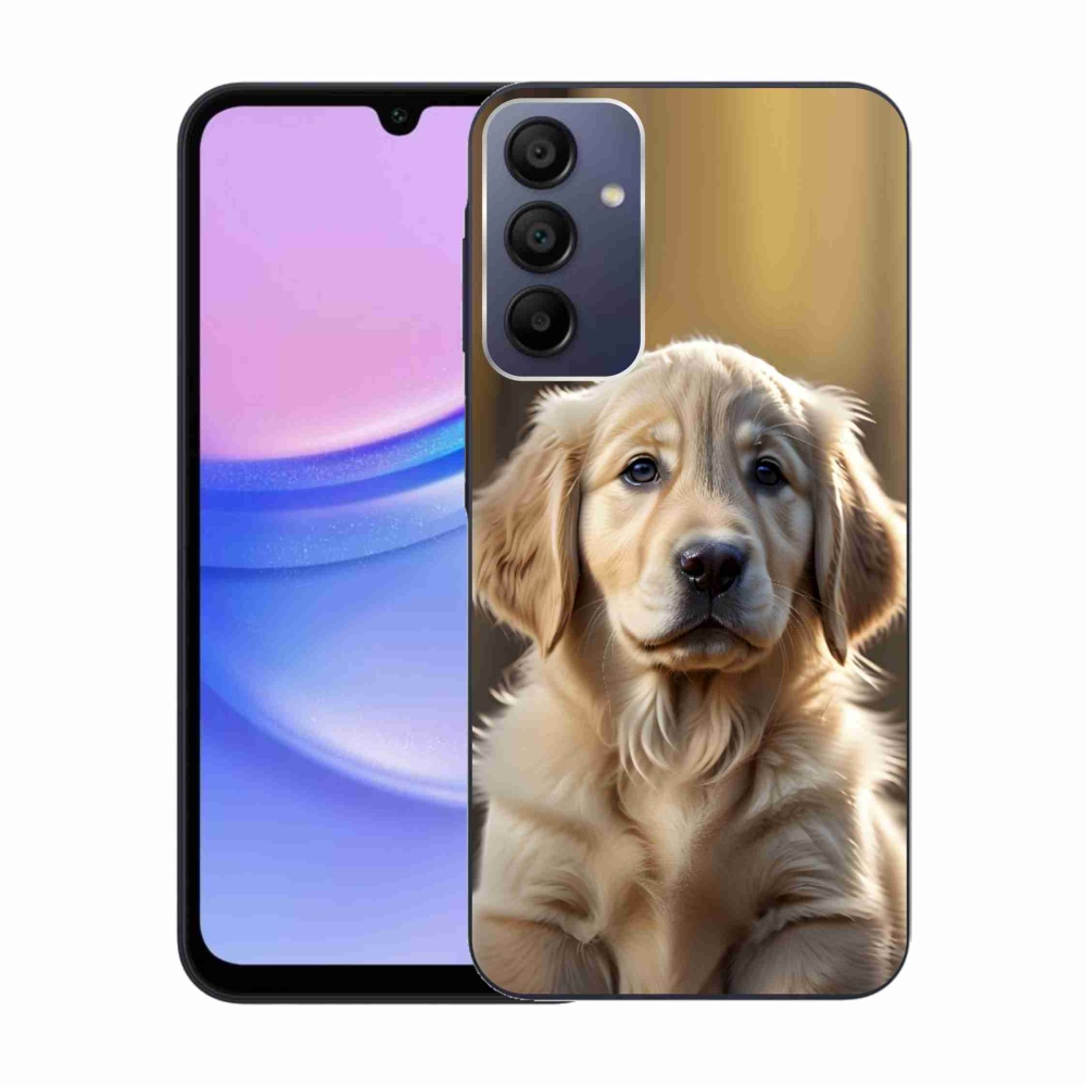 Gél borítás mmCase Samsung Galaxy A15 4G/5G készülékhez - aranyos arany retriever