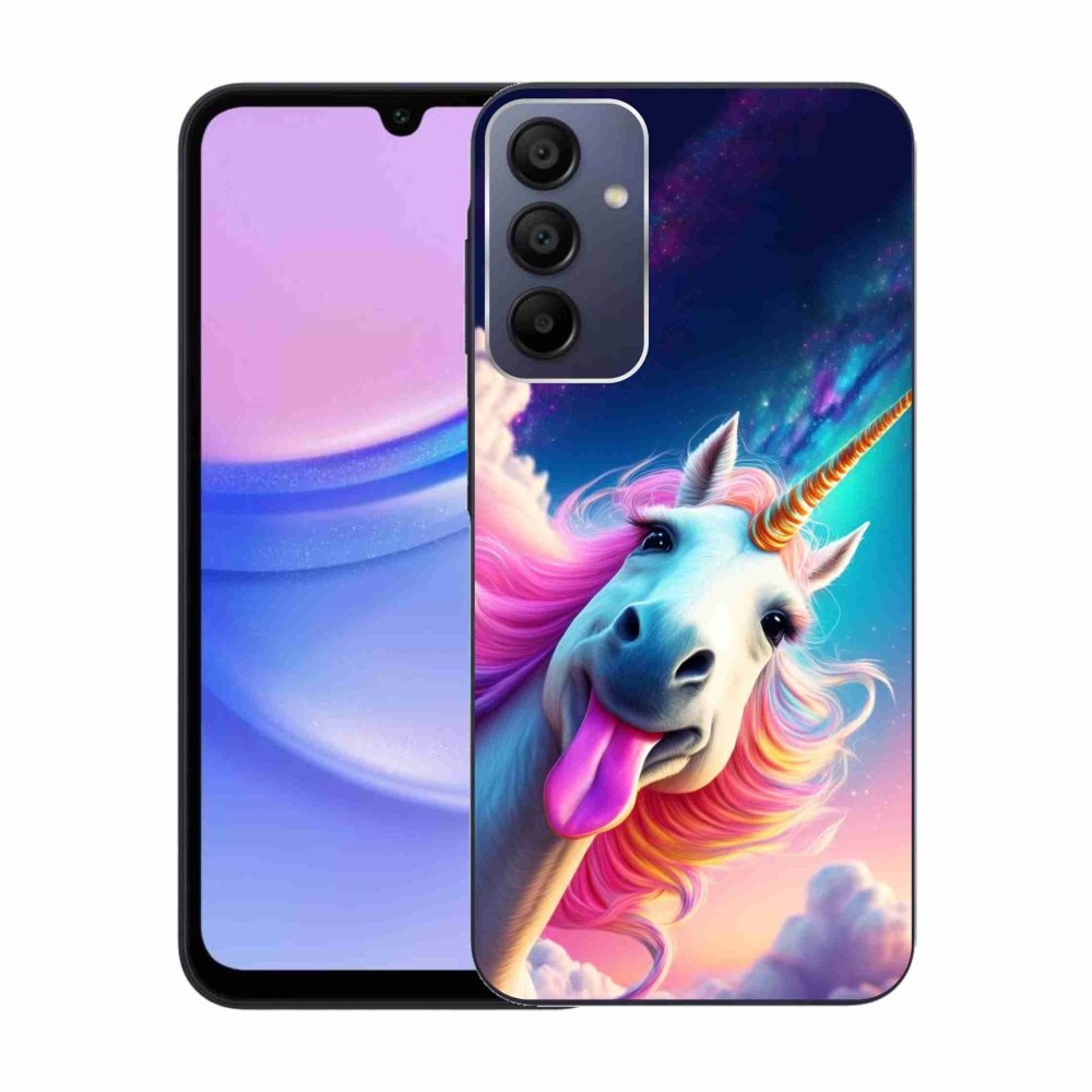 Zselés borítás mmCase Samsung Galaxy A15 4G/5G - őrült egyszarvúhoz