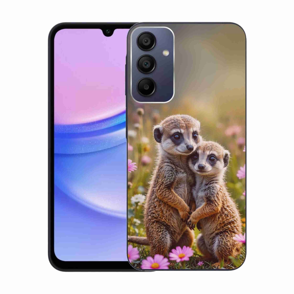 Gél borítás mmCase Samsung Galaxy A15 4G/5G - szurikátás duó számára