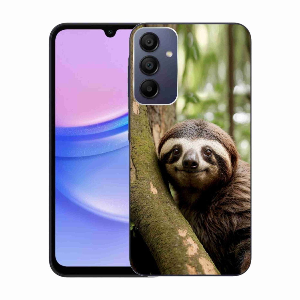 Gél borítás mmCase Samsung Galaxy A15 4G/5G - mosolygó lajhárhoz