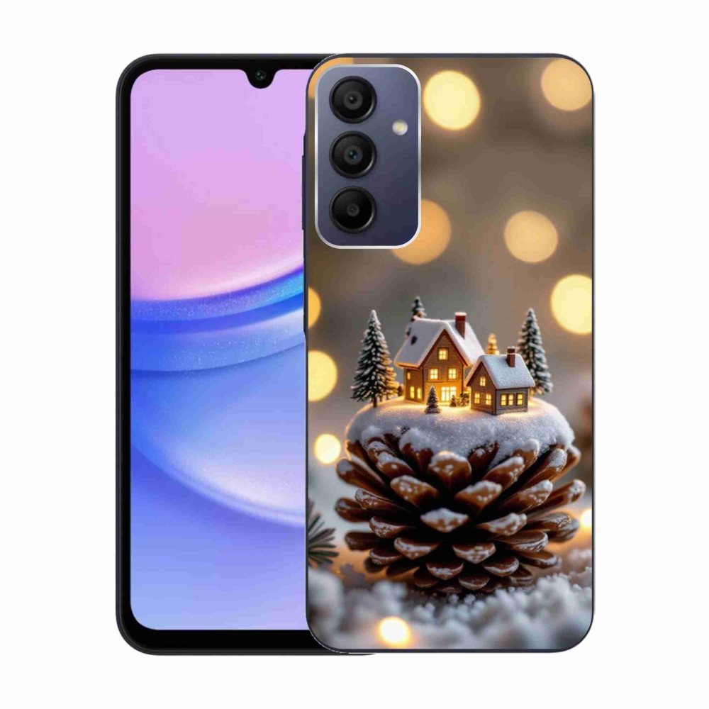 Gél borítás mmCase Samsung Galaxy A15 4G/5G - téli falu