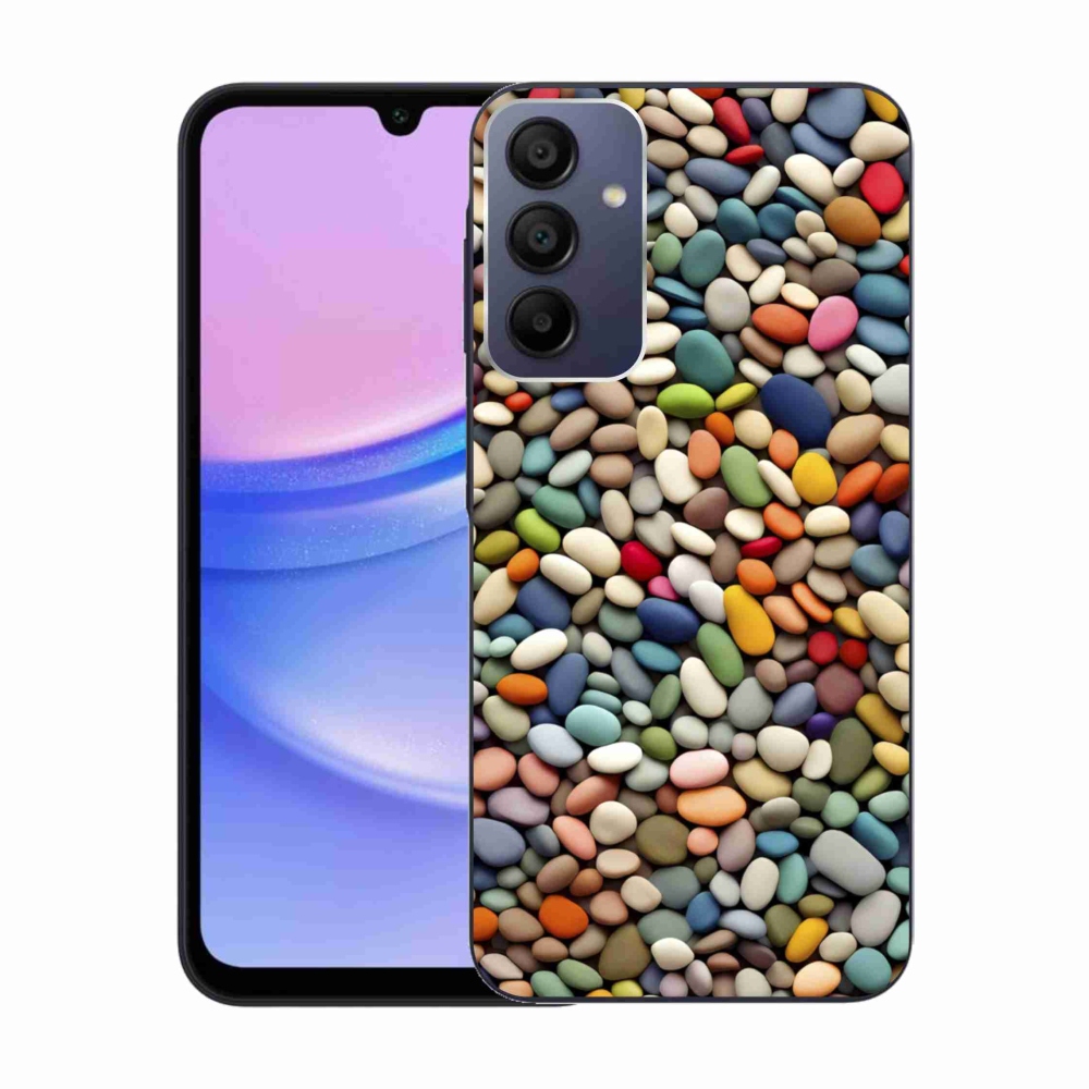 Zselés borítás mmCase Samsung Galaxy A15/5G készülékhez - színes strasszkövek 2