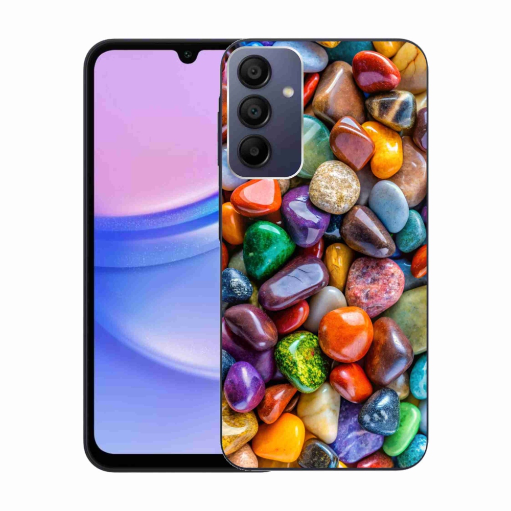 Zselés borítás mmCase Samsung Galaxy A15/5G készülékhez - színes strasszkövek