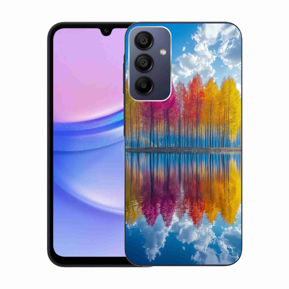 Zselés borítás mmCase Samsung Galaxy A15/5G - színes fákhoz