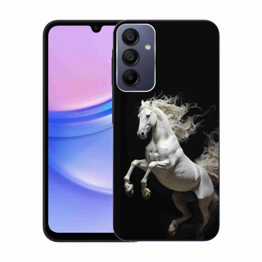 Zselés borítás mmCase Samsung Galaxy A15/5G - fehér ló 4