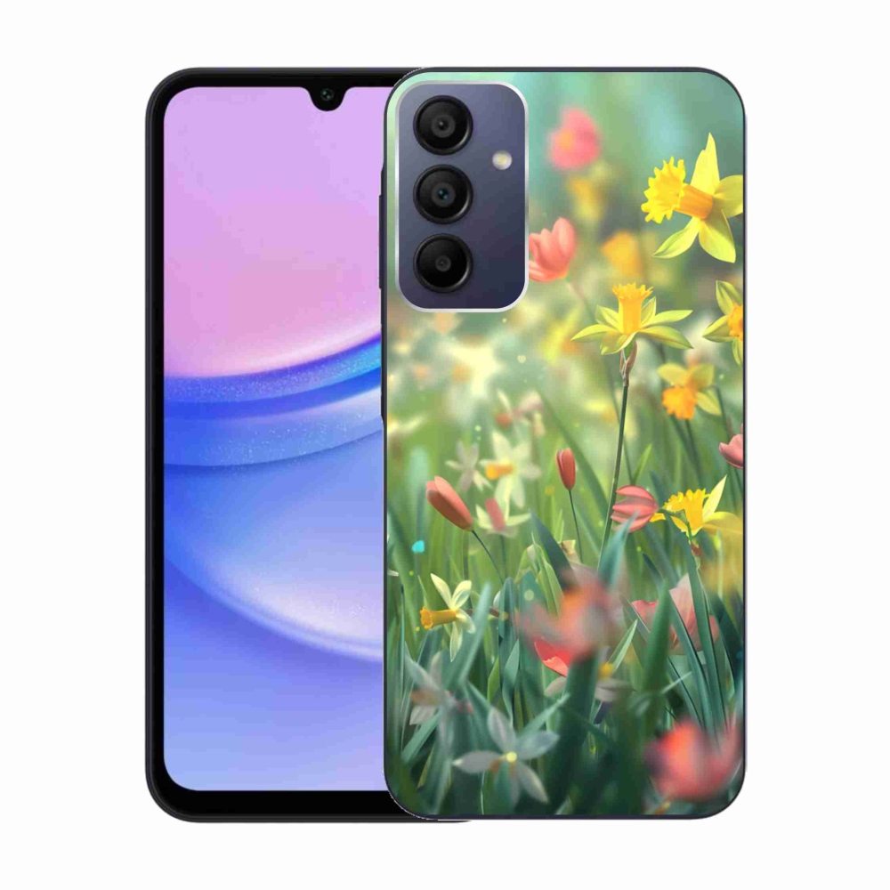 Gél borítás mmCase Samsung Galaxy A15/5G készülékhez - tavaszi virágok