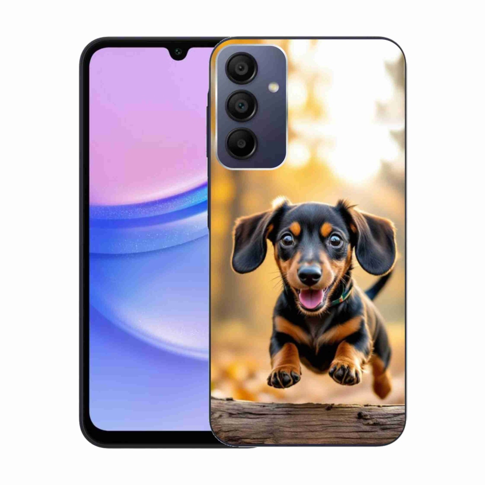 Zselés borítás mmCase Samsung Galaxy A15/5G készülékhez - tacskó 2