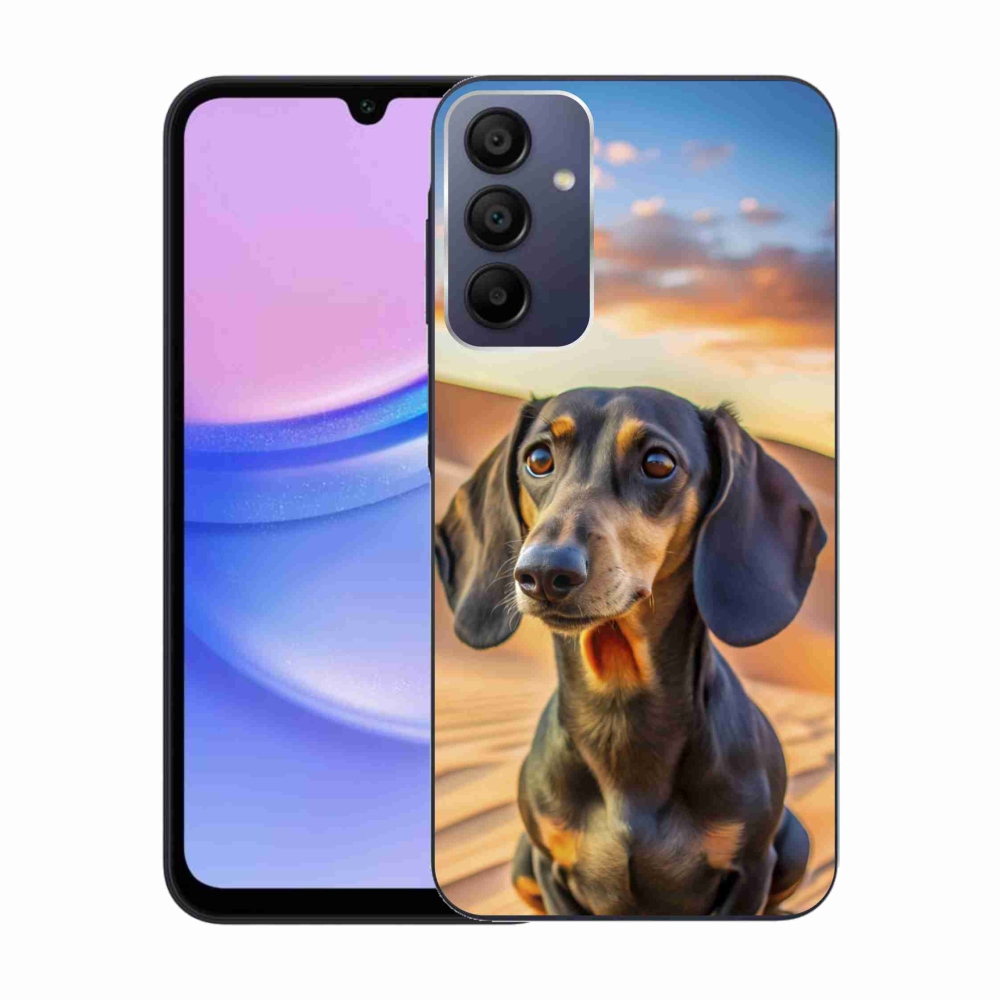 Zselés borítás mmCase Samsung Galaxy A15/5G készülékhez - tacskó 3