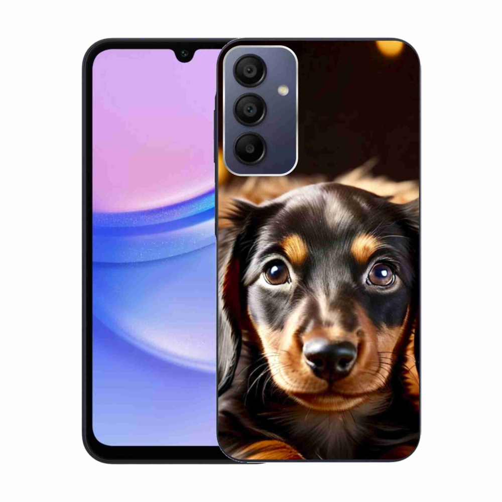 Zselés borítás mmCase Samsung Galaxy A15/5G készülékhez - tacskó