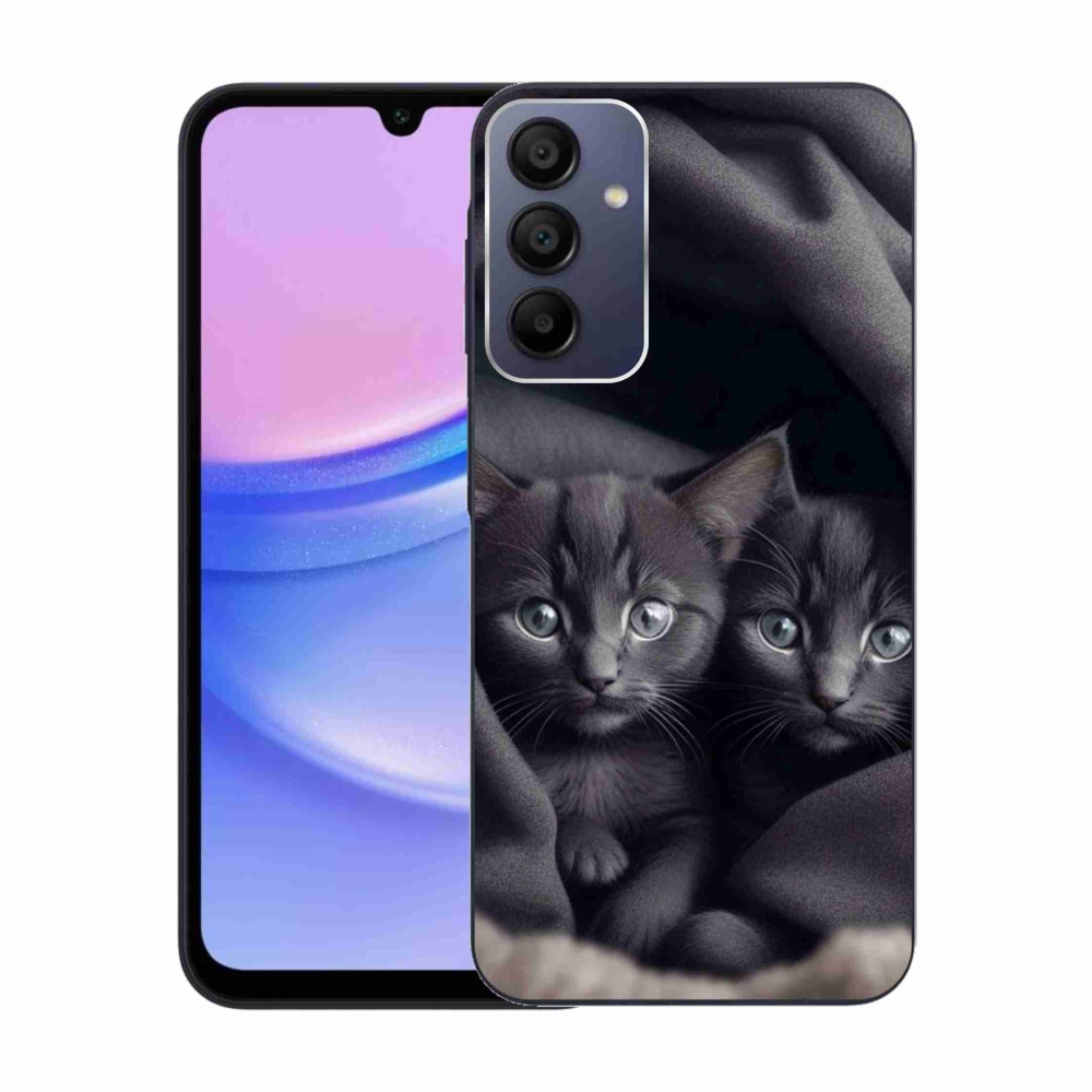 Zselés borítás mmCase Samsung Galaxy A15/5G - cat duo - Samsung Galaxy A15/5G számára