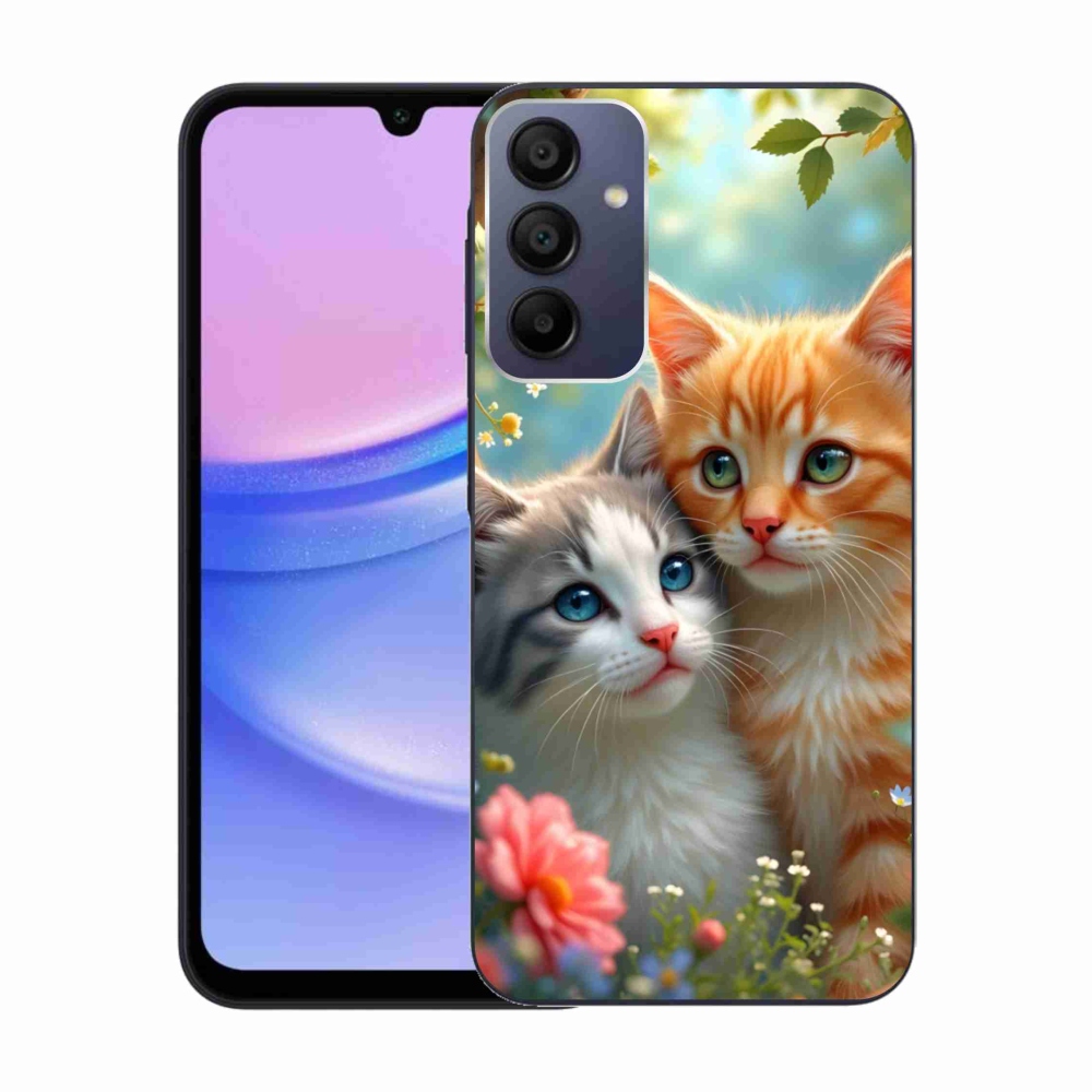 Gél borítás mmCase Samsung Galaxy A15/5G készülékhez - macskaszerelem 2
