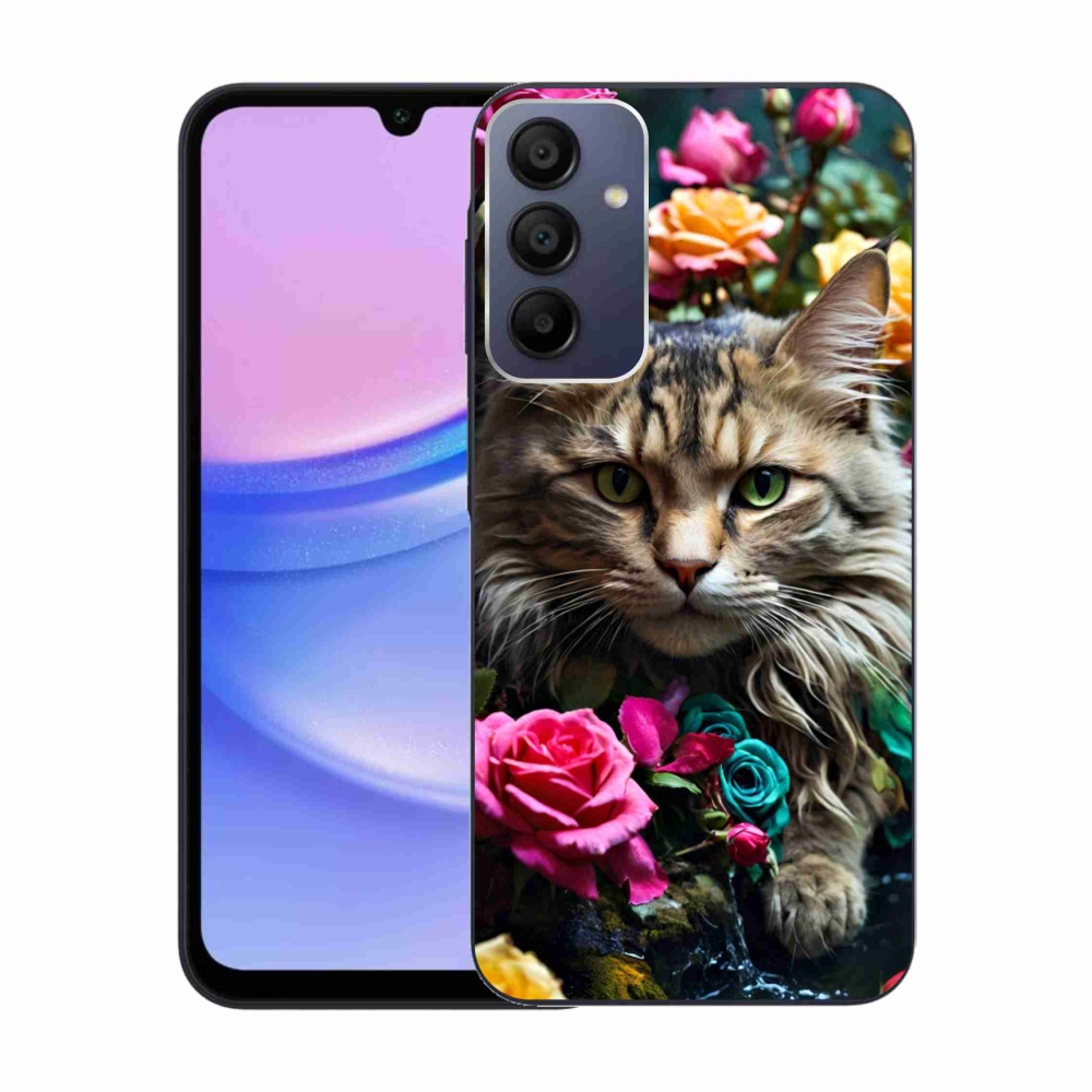 Gél borítás mmCase Samsung Galaxy A15/5G készülékhez - macskaszem nézet 2