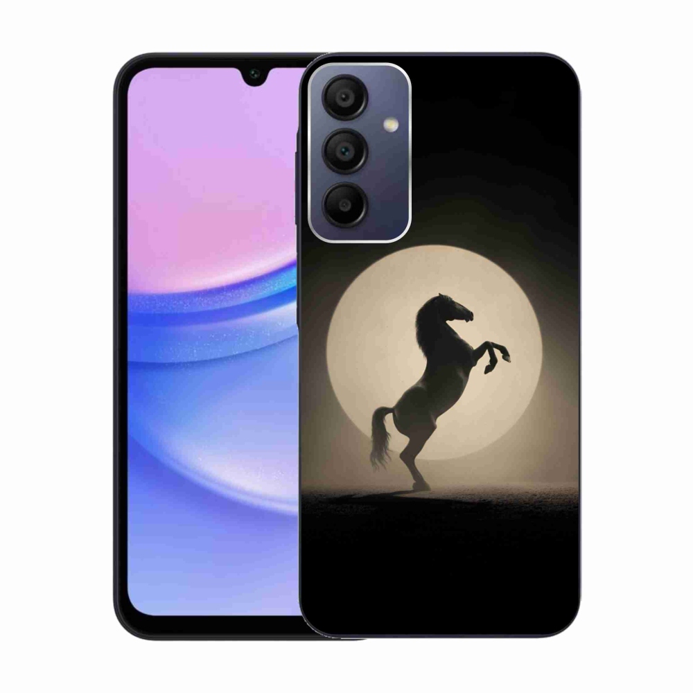 Zselés borítás mmCase Samsung Galaxy A15/5G készülékhez - ló sziluettben
