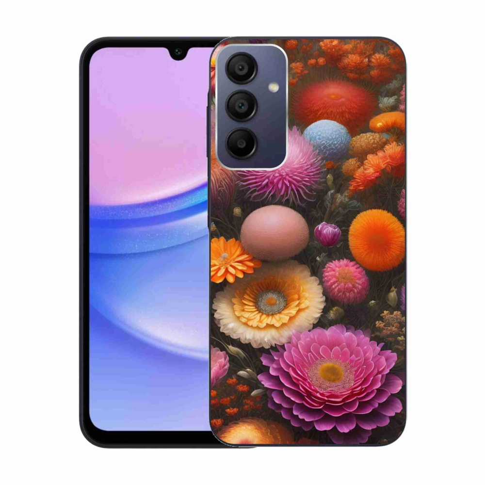 Gél borítás mmCase Samsung Galaxy A15/5G készülékhez - virágos kompozíció