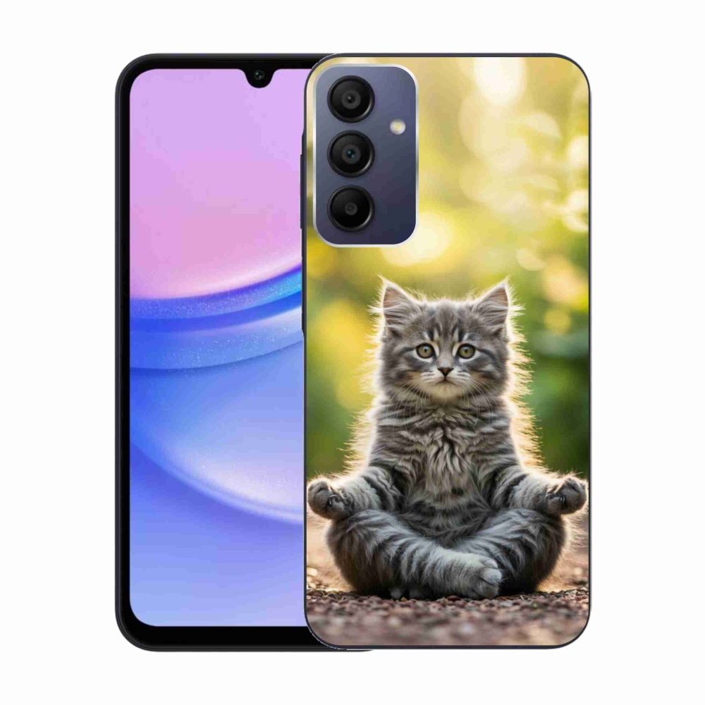 Gél borítás mmCase Samsung Galaxy A15/5G készülékhez - meditáló cica