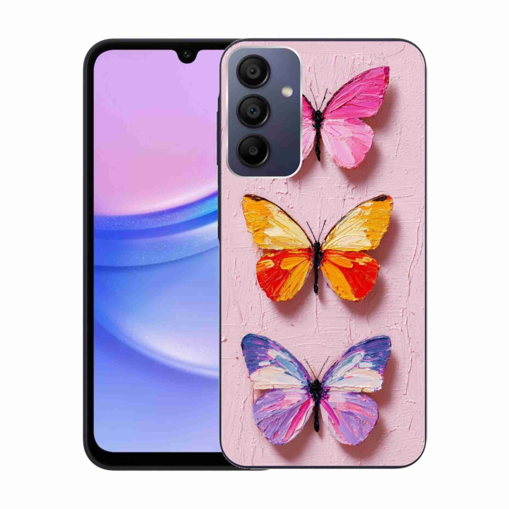 Gél borítás mmCase Samsung Galaxy A15/5G - pillangó szentháromsághoz