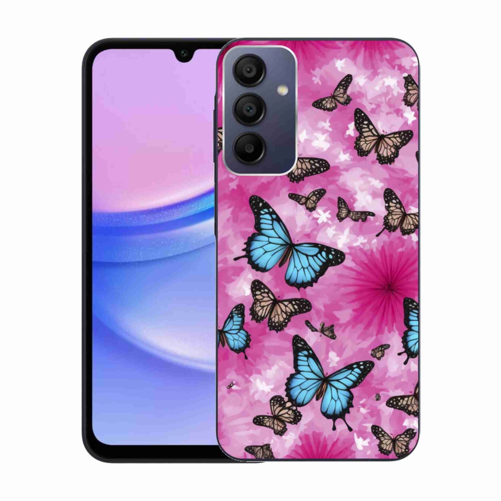 Zselés borítás mmCase Samsung Galaxy A15/5G készülékhez - pillangó kert