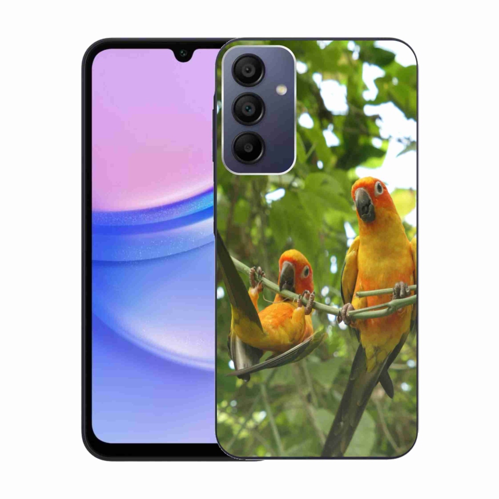 Gél borítás mmCase Samsung Galaxy A15/5G - papagájok aratingy