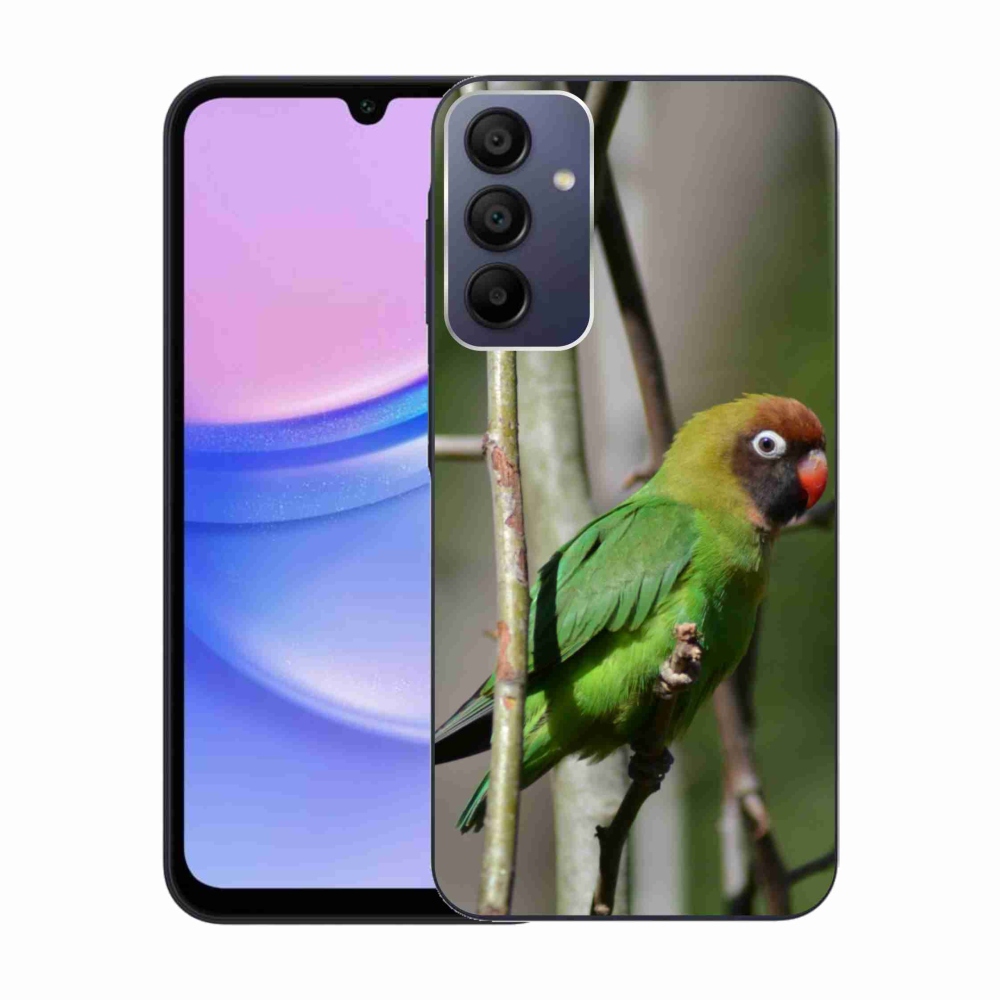 Gél borító mmCase Samsung Galaxy A15/5G - papagáj agapornis