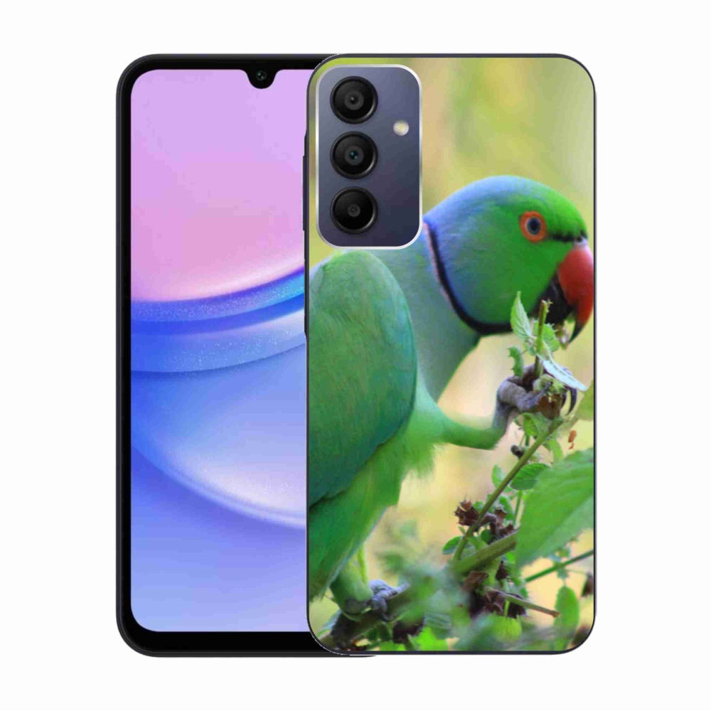 Gél borítás mmCase Samsung Galaxy A15/5G készülékhez - papagáj alexandr