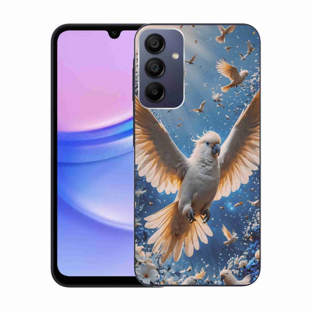 Gél borítás mmCase Samsung Galaxy A15/5G készülékhez - papagáj kakadu