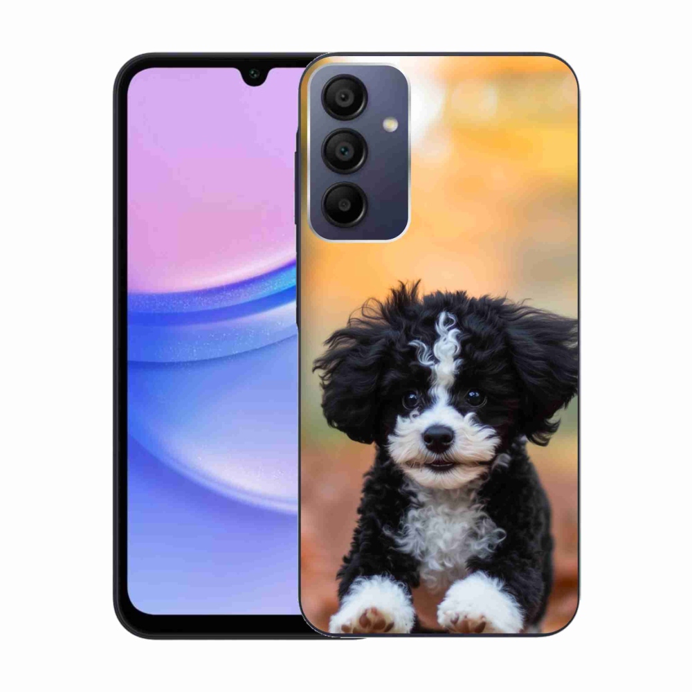 Gél borítás mmCase Samsung Galaxy A15/5G készülékhez - aranyos kiskutya 2