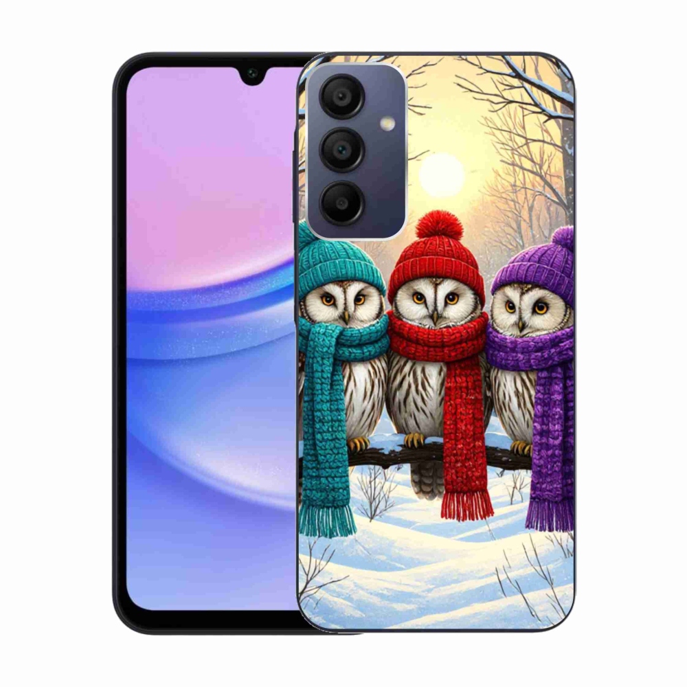 Gél borítás mmCase Samsung Galaxy A15/5G készülékhez - bagoly barátok