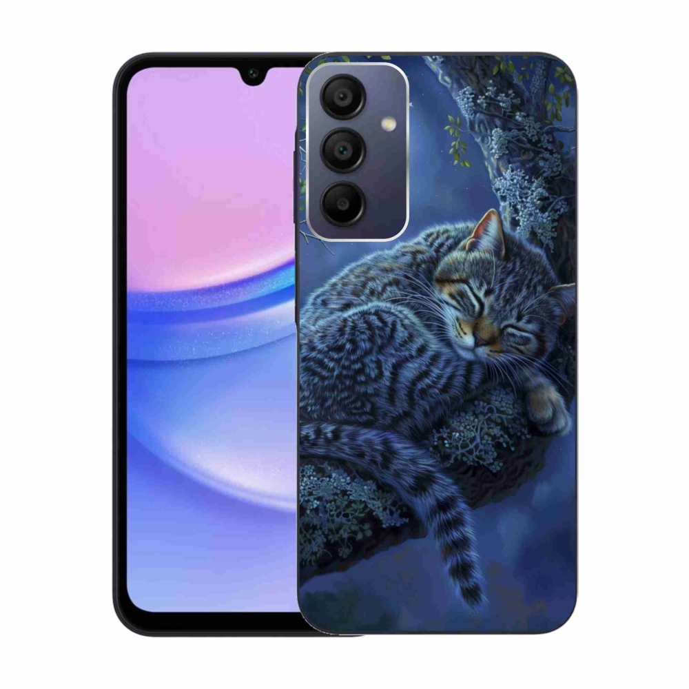 Gél borítás mmCase Samsung Galaxy A15/5G készülékhez - alvó macska