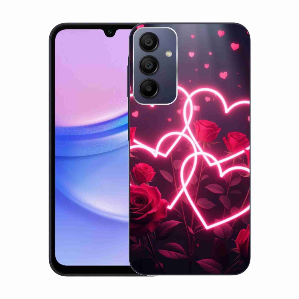 Gél borítás mmCase Samsung Galaxy A15/5G készülékhez - a szerelem szíve