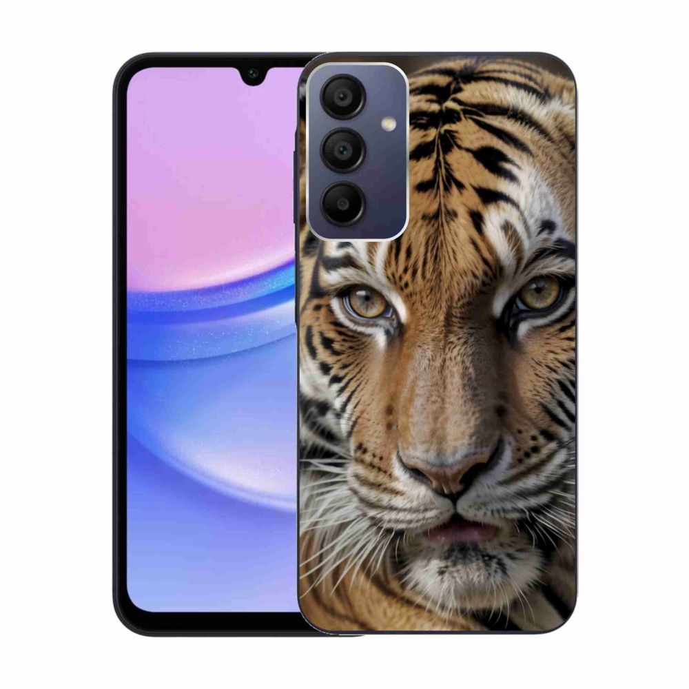 Gél borítás mmCase Samsung Galaxy A15/5G készülékhez - tigris nézet