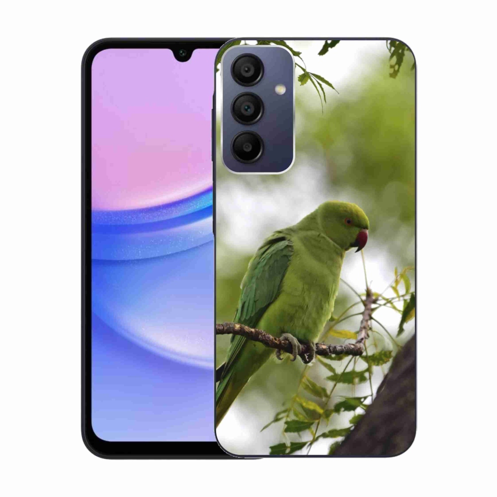 Zselés borítás mmCase Samsung Galaxy A15/5G készülékhez - zöld papagáj