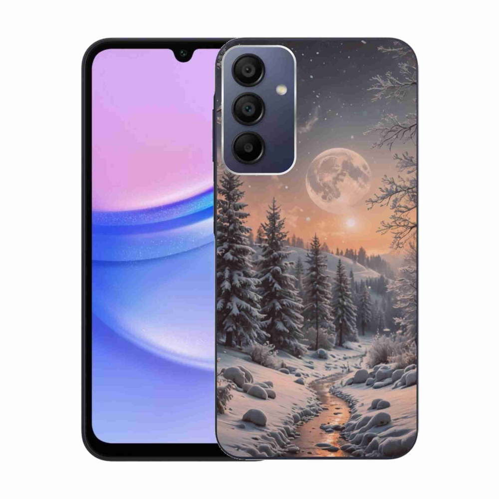 Gél borító mmCase Samsung Galaxy A15/5G - téli tájkép 2